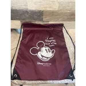 Disney Vacation Club Mickey Mouse Stay Magical Drawstring Backpack‎ Bag